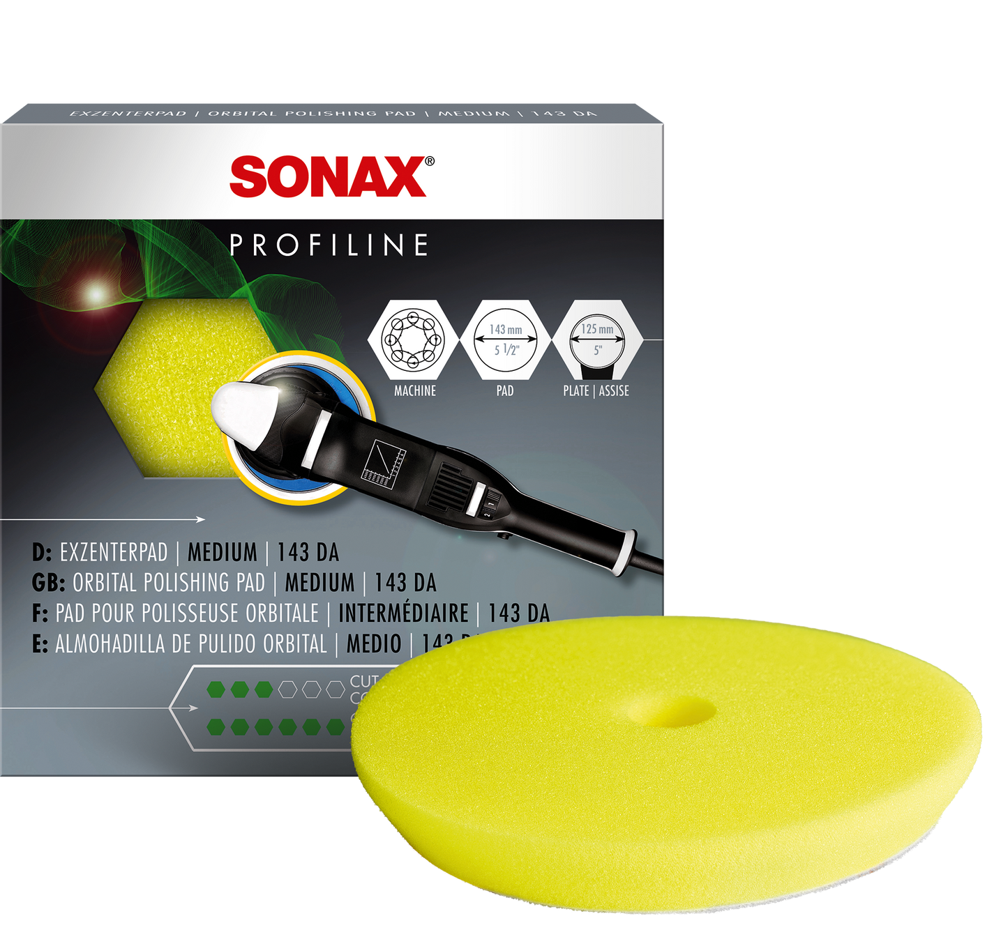 Sonax polijstpad excenter medium 143 mm
