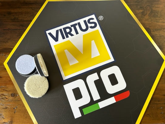 Allchem Virtus wool pad zwart soft foam 55 mm