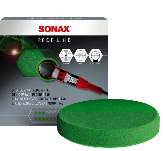 Sonax Polijstpad medium 160 mm (groen)