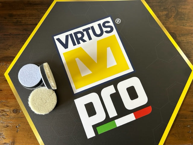 Allchem Virtus wool pad zwart soft foam 55 mm